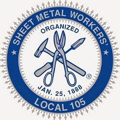 local sheet metal union 105|local 105 pay scale.